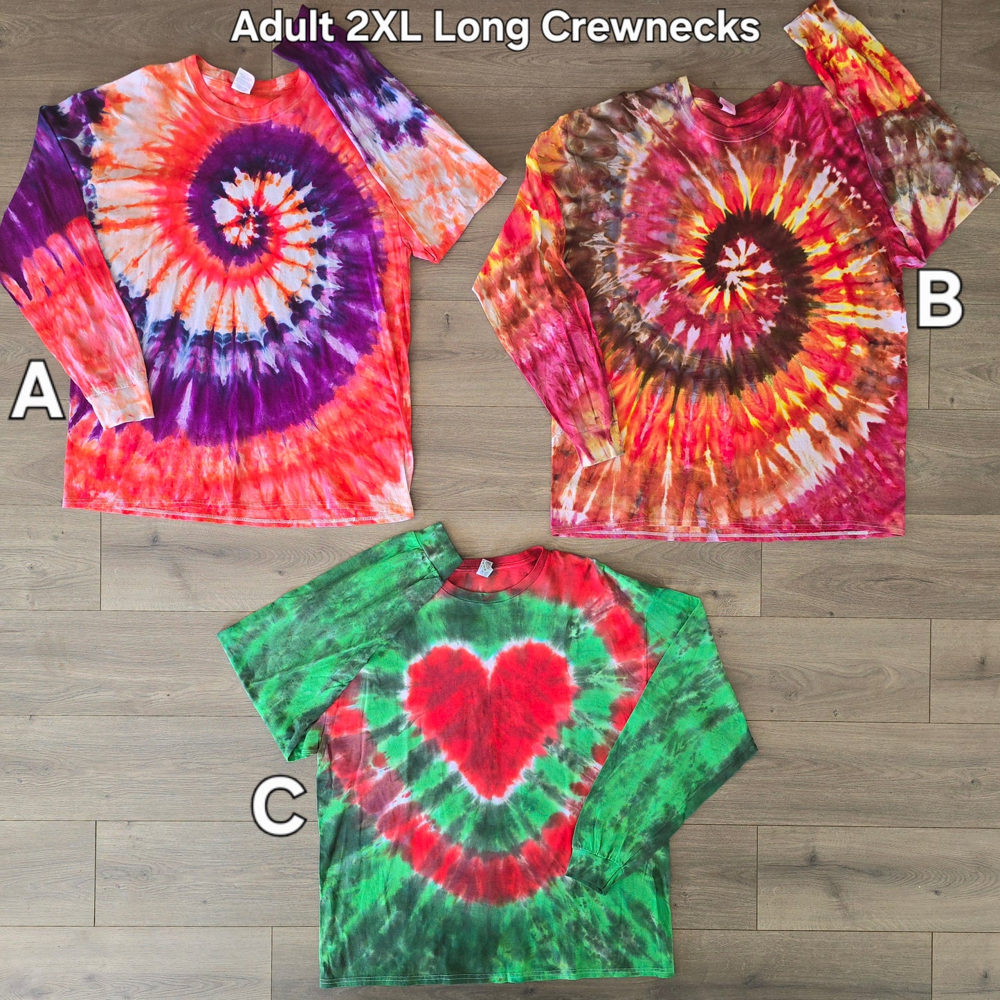 One of a Kind Ready to Ship Adult Long Sleeve Crewnecks and Lightweight Hoodies