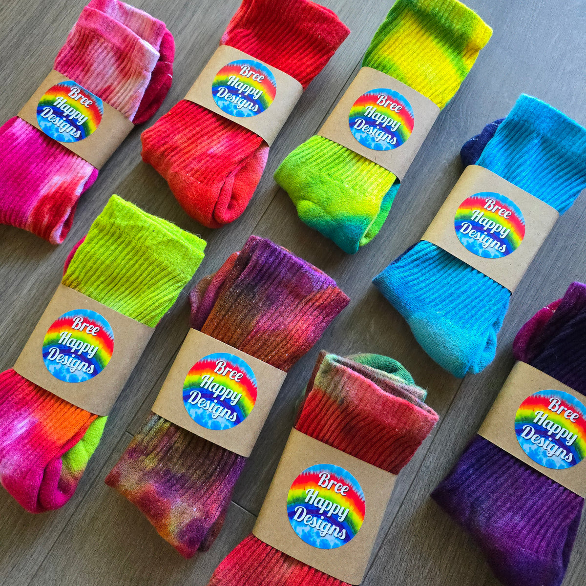 Tie Dye Ice Dyed Socks - Adult Unisex (Discontinued Colors)