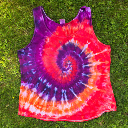 Sunset Afterglow Spiral Ice Dye