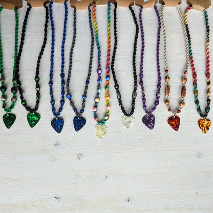 Guitar Pick Hemp Necklaces