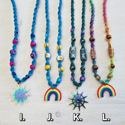 Celestial Hemp Necklaces