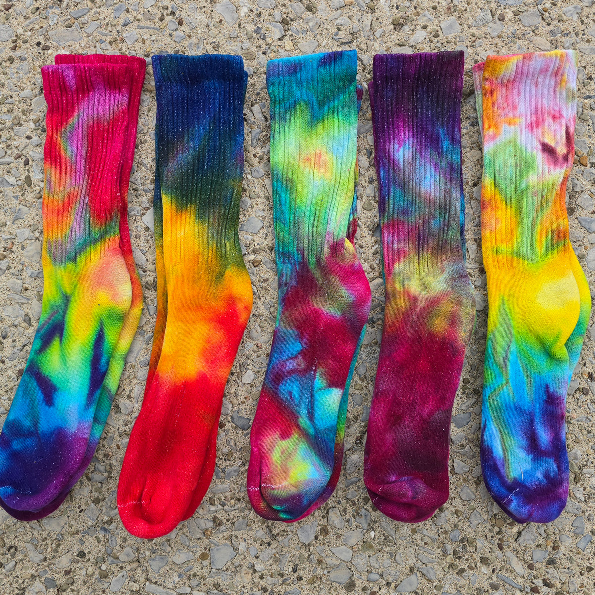 Tie Dye Ice Dyed Socks - Adult Unisex