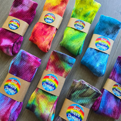 Tie Dye Ice Dyed Socks - Adult Unisex