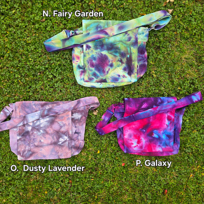 Messenger Bag Purses Ice Dyed - Multiple Color Choices