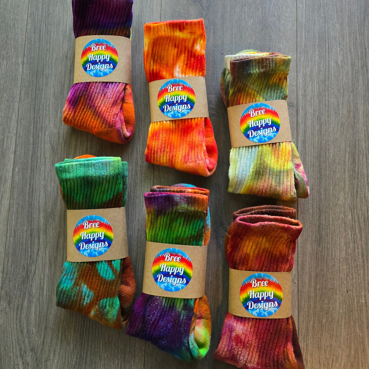 Fall & Halloween Tie Dye Ice Dyed Socks - Adult Unisex