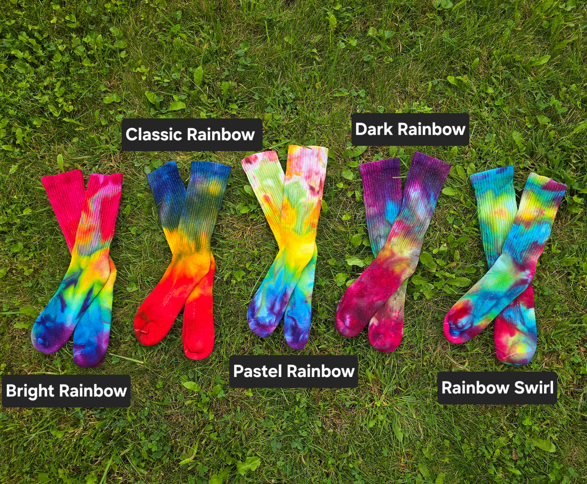 Tie Dye Ice Dyed Socks - Adult Unisex