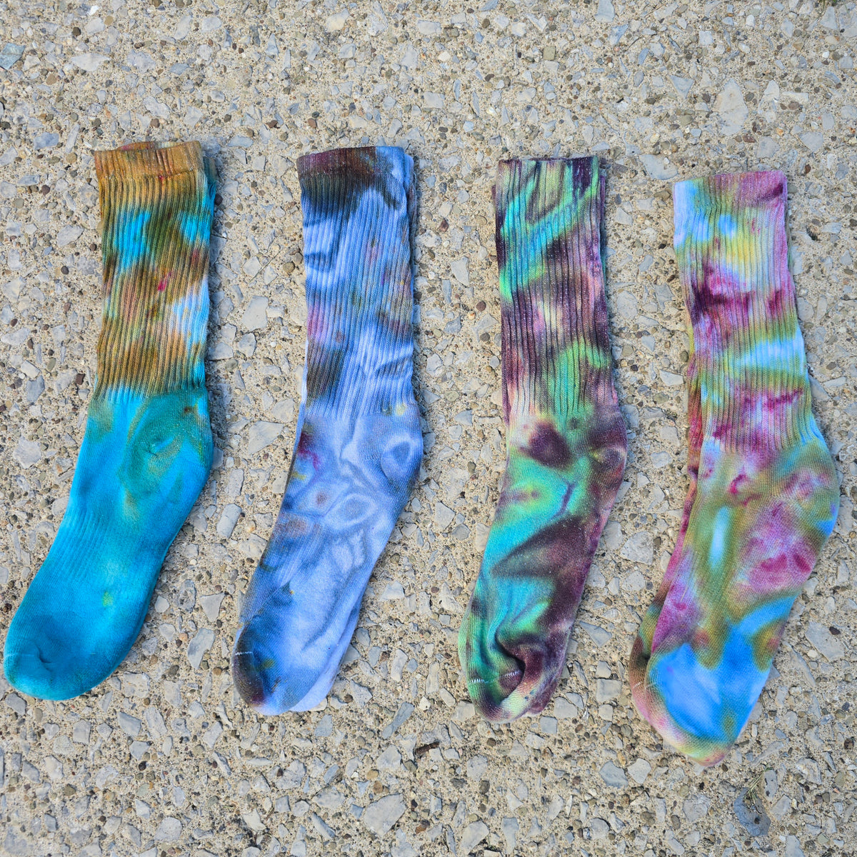Tie Dye Ice Dyed Socks - Adult Unisex