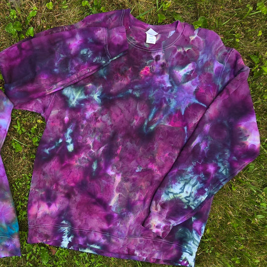 Woodland Purple Crinkle Ice Dye Adult (Multiple Shirt Style Options)