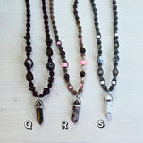 Gemstone Hemp Necklaces