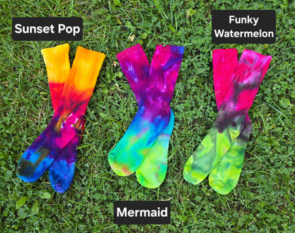 Tie Dye Ice Dyed Socks - Adult Unisex