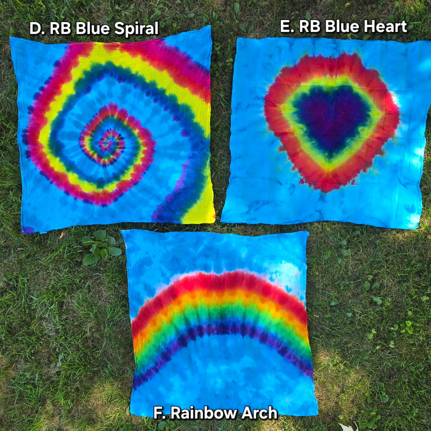 Assorted Tea Towel Tie Dye Tapestries 28"x28"