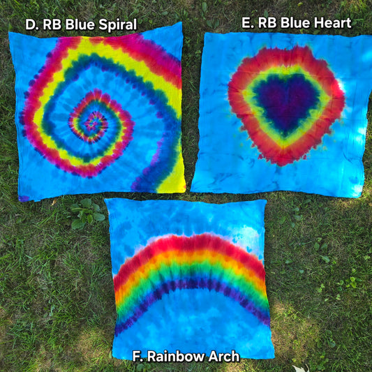 Assorted Tea Towel Tie Dye Tapestries 28"x28"