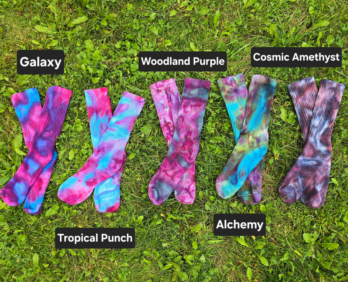 Tie Dye Ice Dyed Socks - Adult Unisex