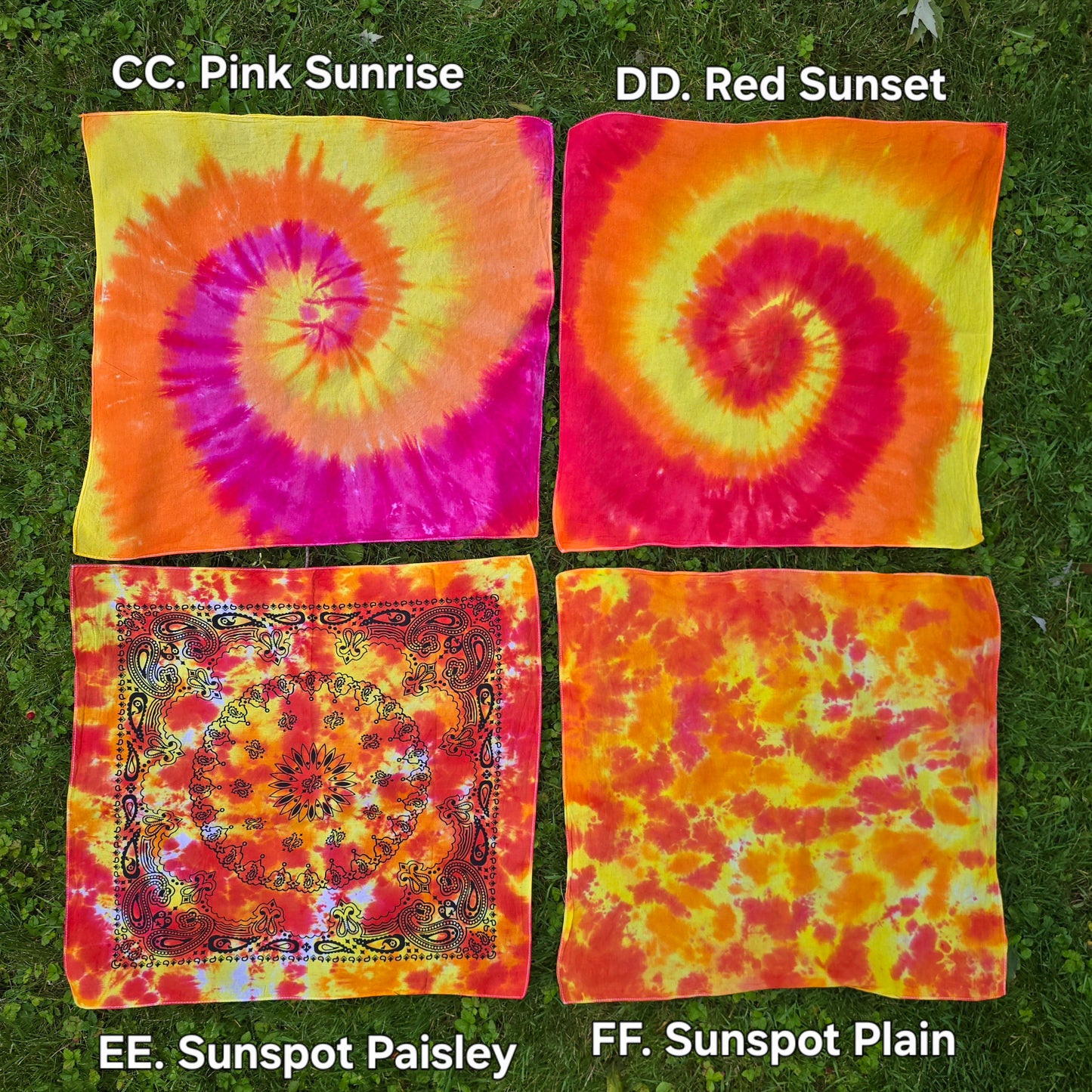 Tie Dye Bandanas