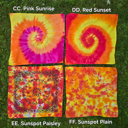 Tie Dye Bandanas