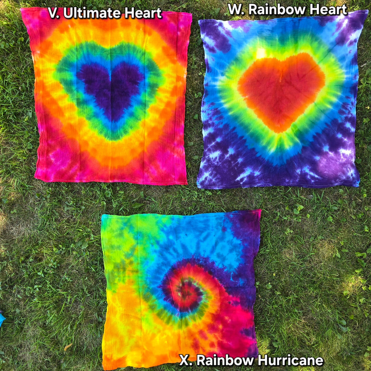 Assorted Tea Towel Tie Dye Tapestries 28"x28"