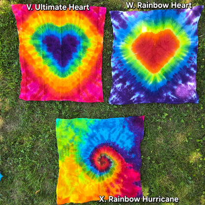Assorted Tea Towel Tie Dye Tapestries 28"x28"