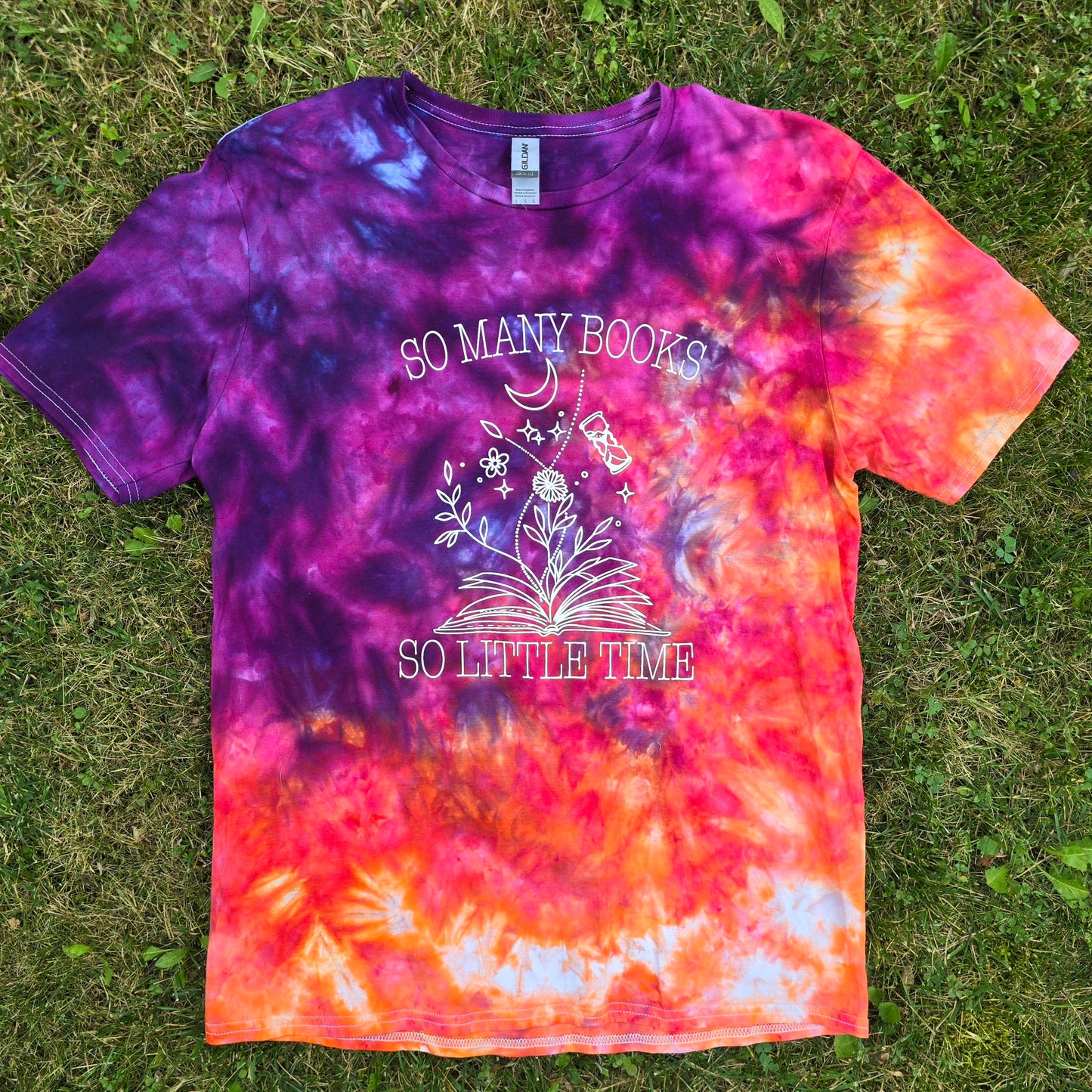 So Many Books, So Little Time Ice Dye Adult