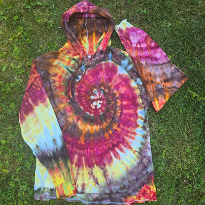 Autumn Spiral Ice Dye
