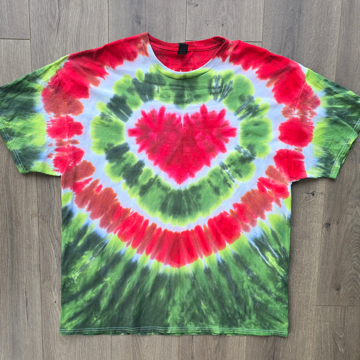 Holly Jolly Heart Tie Dye