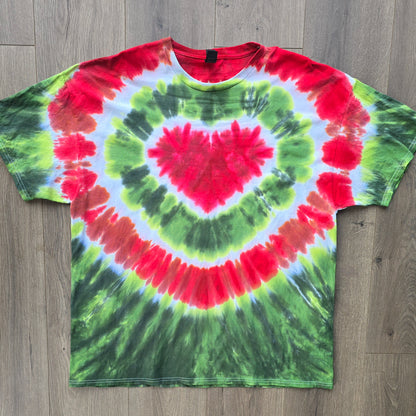 Holly Jolly Heart Tie Dye