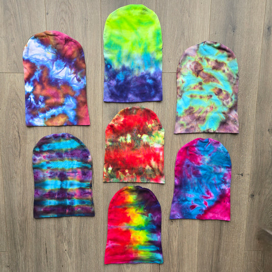 Tie Dye Ice Dyed Beanie Hats - Adult Unisex