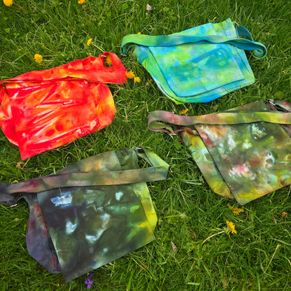 Messenger Bag Purses Ice Dyed - Multiple Color Choices