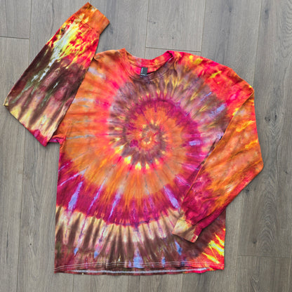 Autumn Spiral Ice Dye