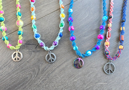 Peace Hemp Necklaces