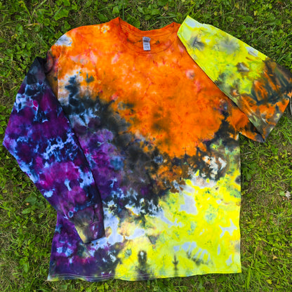 Halloween Crinkle Ice Dye
