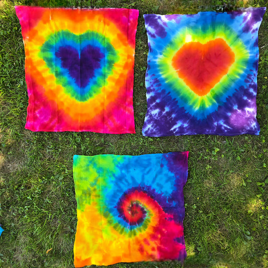 Assorted Tea Towel Tie Dye Tapestries 28"x28"