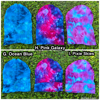 Tie Dye Ice Dyed Beanie Hats - Adult Unisex