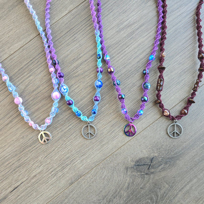 Peace Hemp Necklaces