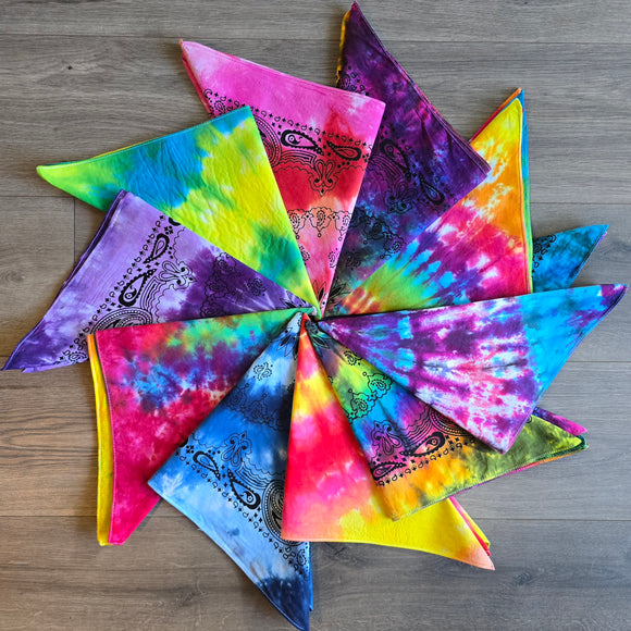 Tie Dye Bandanas