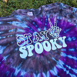 Glow in the Dark Stay Spooky Adult Ice Dye (Multiple Shirt Styles)