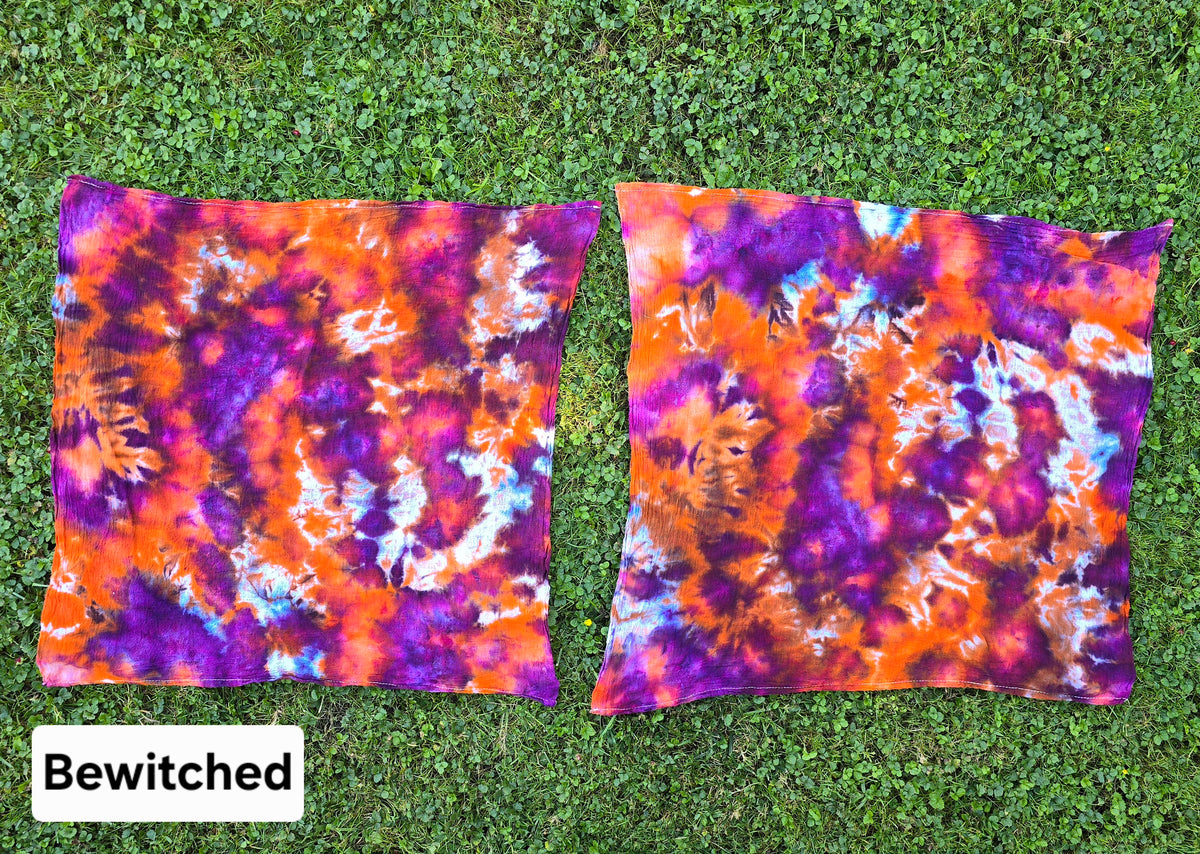 2-Pack Ice Dyed Tea Towels: Fall & Halloween Edition