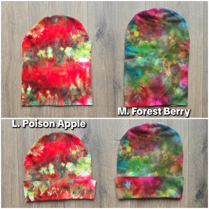 Tie Dye Ice Dyed Beanie Hats - Adult Unisex