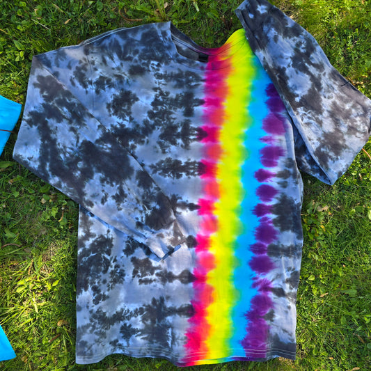 Stormy Rainbow Stripe Adult (Multiple Shirt Style Options)