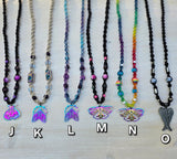 Moth and Insect Pendant Hemp Necklaces