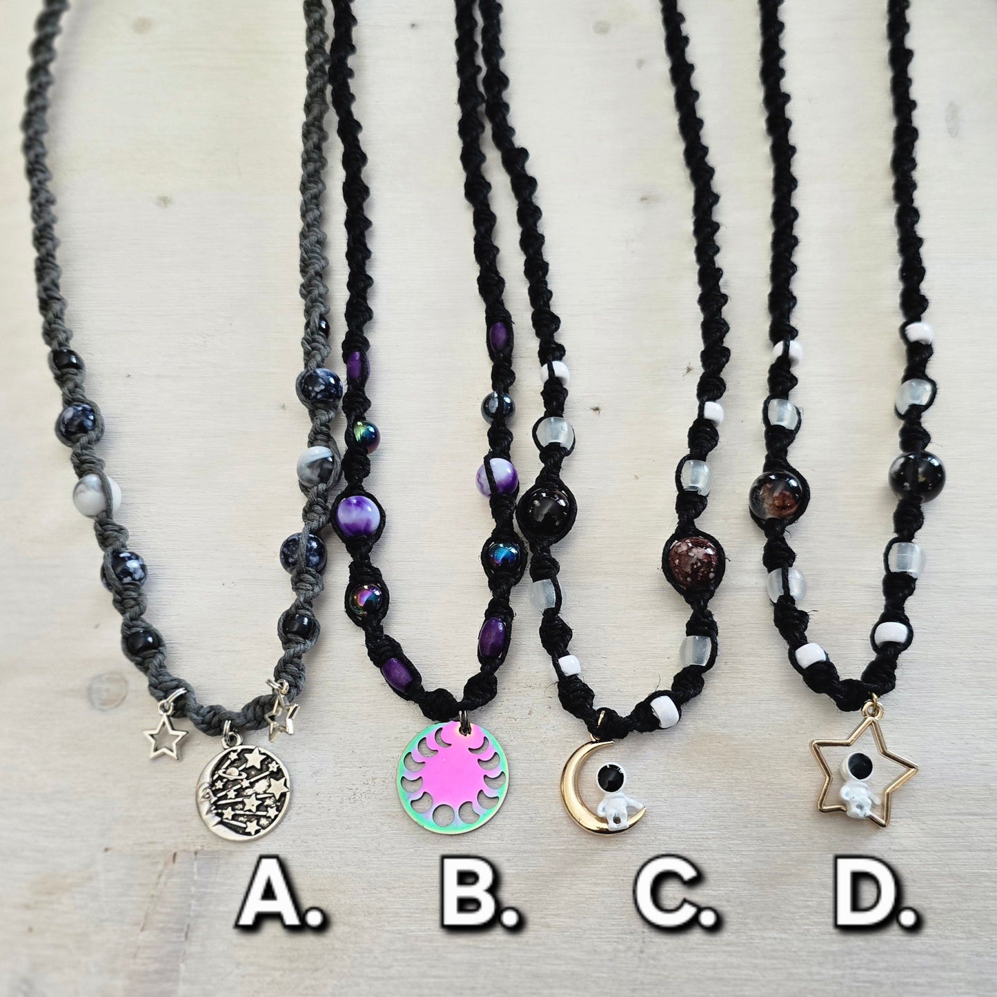 Celestial Hemp Necklaces