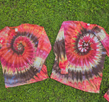 Autumn Spiral Ice Dye Adult (Multiple Shirt Style Options)