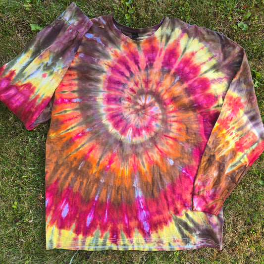 Autumn Spiral Ice Dye
