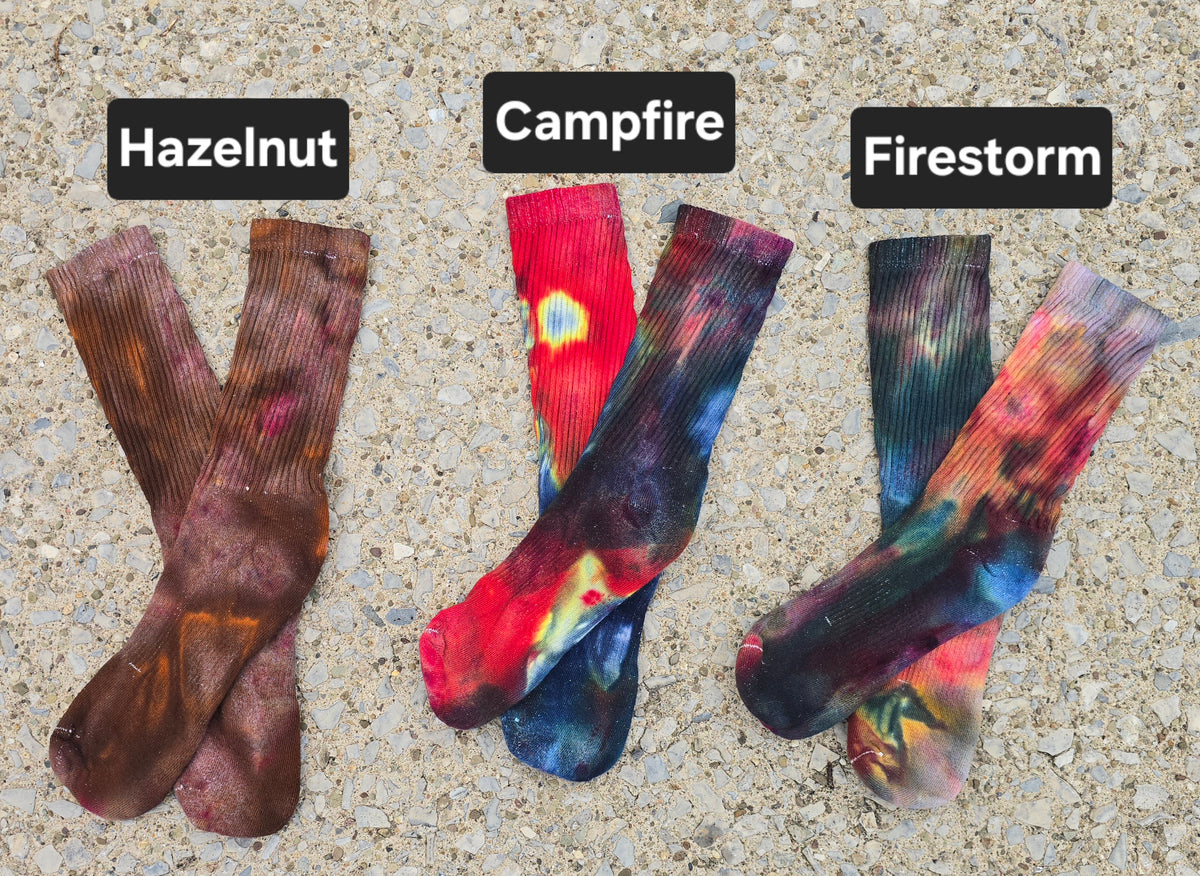 Tie Dye Ice Dyed Socks - Adult Unisex (Discontinued Colors)