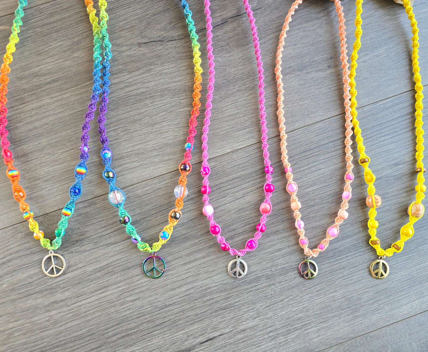 Peace Hemp Necklaces
