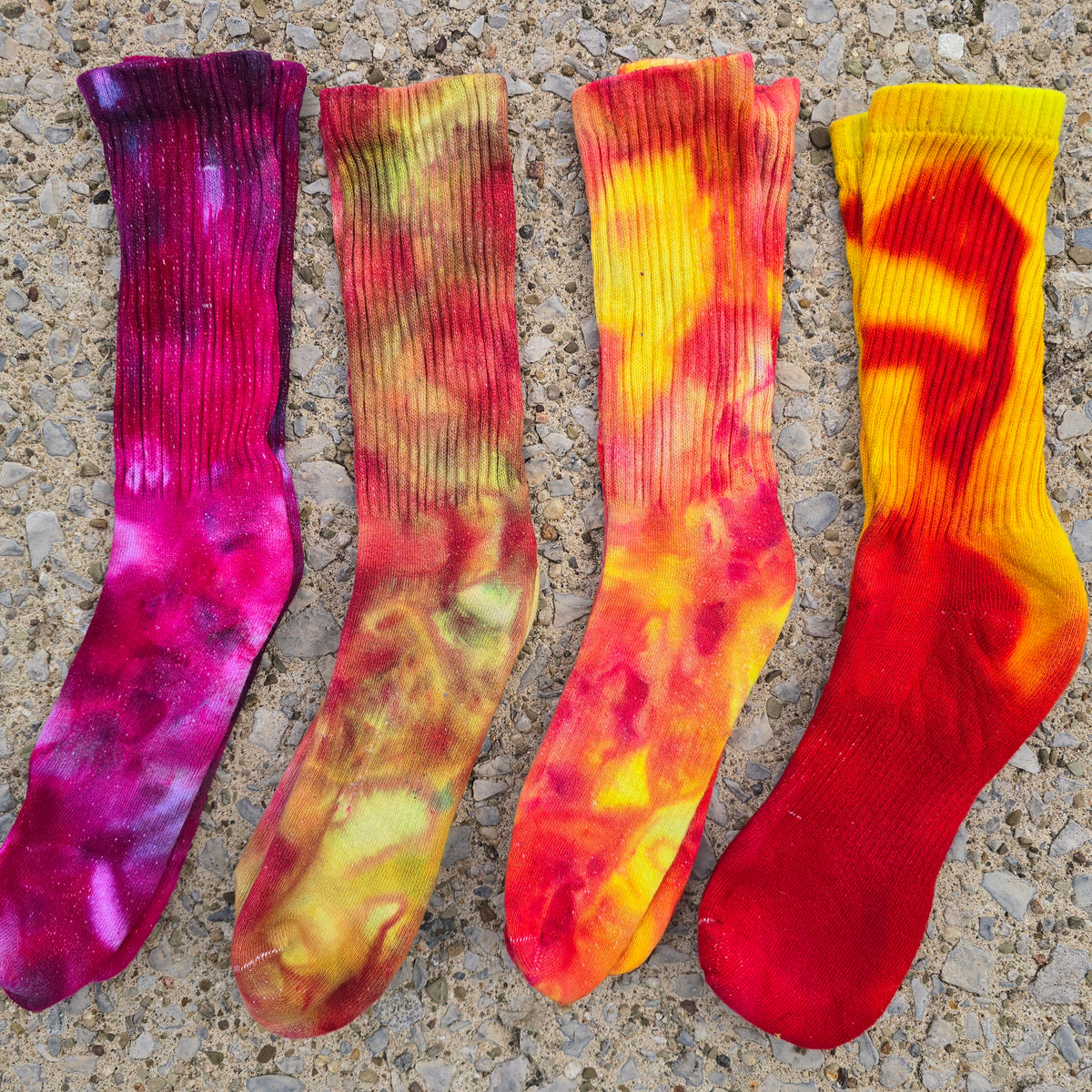 Tie Dye Ice Dyed Socks - Adult Unisex