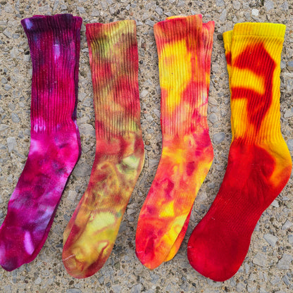 Tie Dye Ice Dyed Socks - Adult Unisex