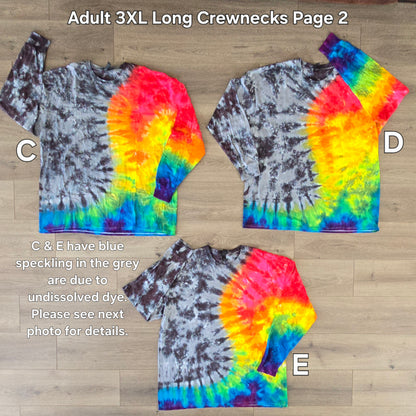 One of a Kind Ready to Ship Adult Long Sleeve Crewnecks and Lightweight Hoodies