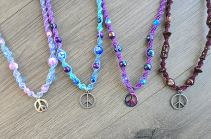 Peace Hemp Necklaces