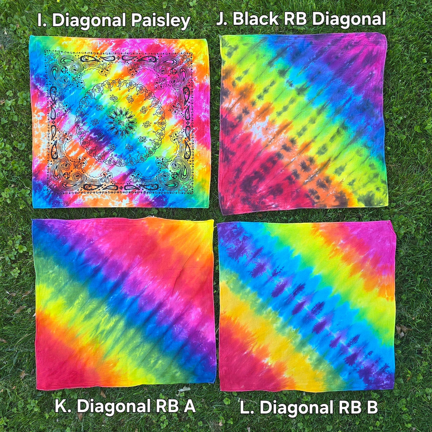 Tie Dye Bandanas