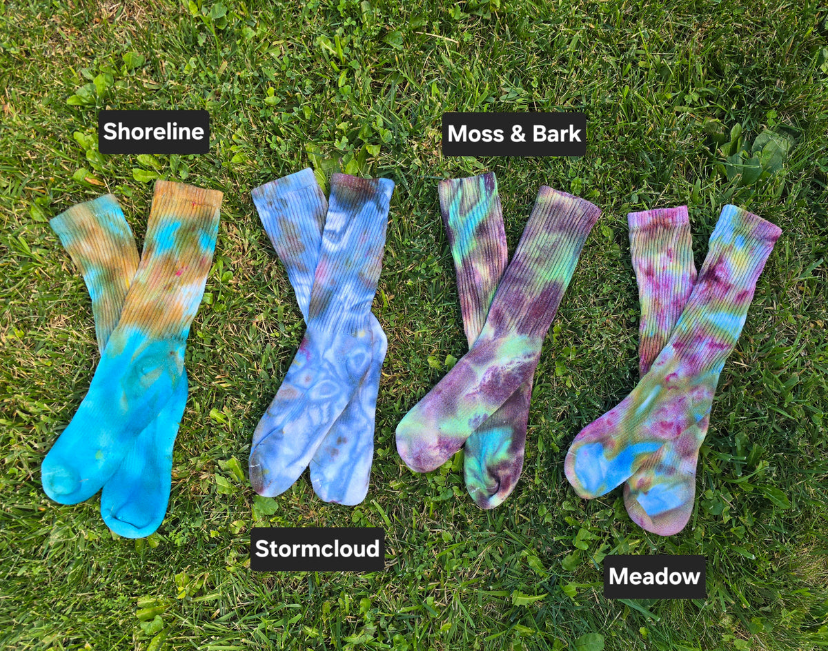 Tie Dye Ice Dyed Socks - Adult Unisex